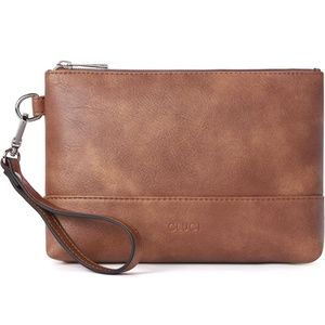 Womens Wallet Leather Wristlet Clutch Zipper Purse